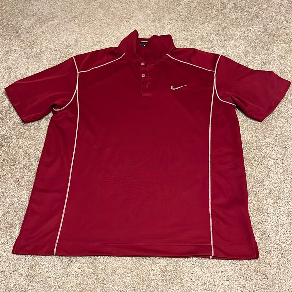 Men's Nike Golf Polo, Maroon, L 349753 677